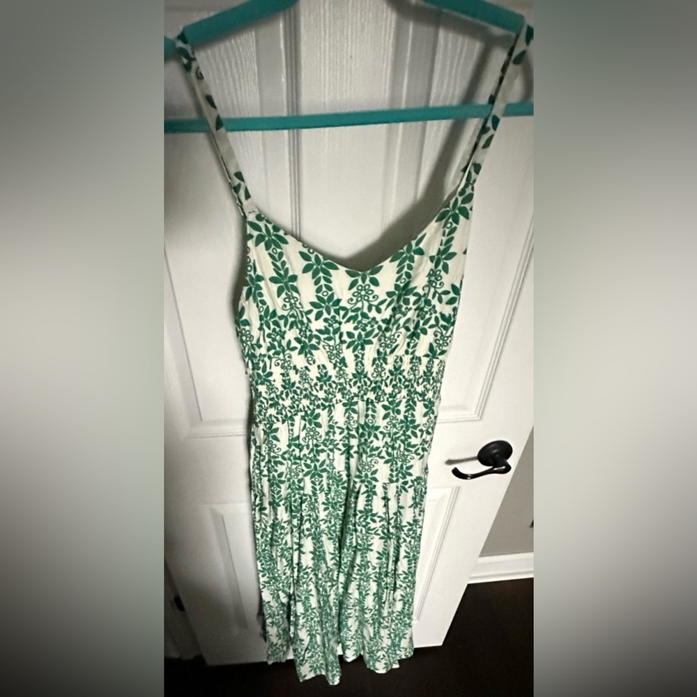 ‼️RARE‼️🎸LeiMarie🎸🔥NWT🔥Skies Are Blue MIDI Sundress in Kelly Green/White—S - Picture 5 of 16